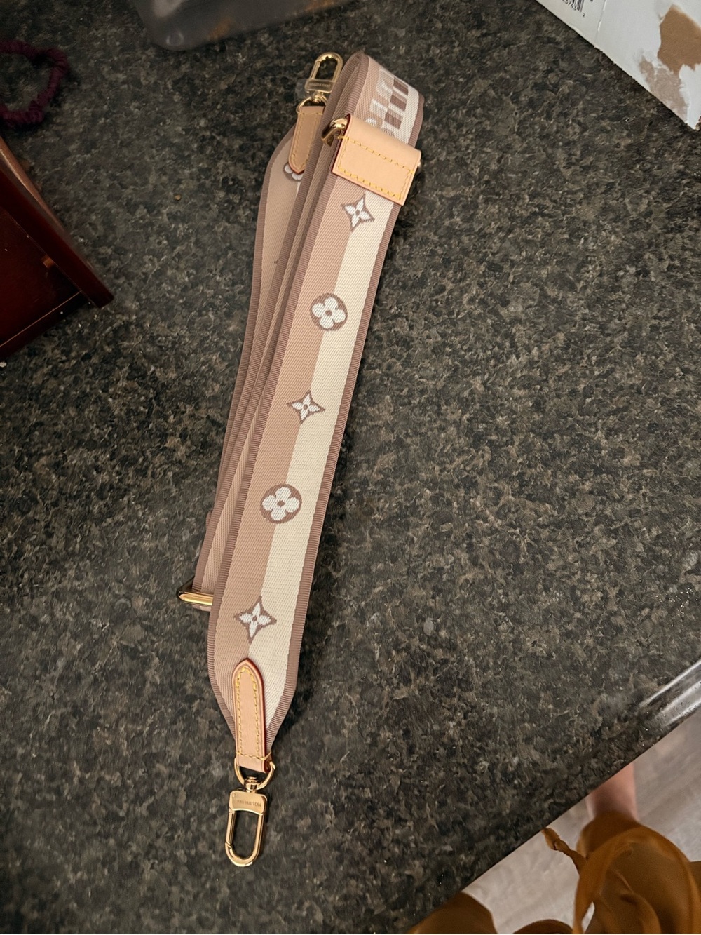 Louis Vuitton Bandouliere Strap with Gold Hardware - Picture 3 of 5